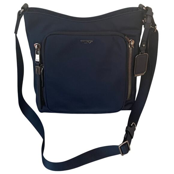 New TUMI Tyler Voyageur Womens Indigo Blue Crossbody - Picture 14 of 14